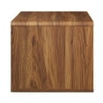 thumbnail image 2 of Modway Transmit Wall Mount Nightstand in Walnut White, 2 of 7