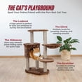 thumbnail image 5 of TRIXIE Moriles Plush & Sisal 3-Level 39" Cat Tree with Scratching Posts & Condo, Brown, 5 of 5