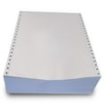 thumbnail image 1 of FirstZi Blank 9.5x11 Inches Continuous Feed Computer Paper Fanfold for Dot Matrix Printers, 1000 Count per Box, White 1 Part, Margin Perforated, Perfect for Receipts, Invoices, Bill List, 1 of 4