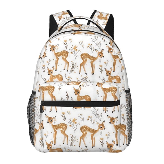 Cute Deer Backpack Lightweight Rucksack Travel Bag for Men and Women