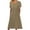 Khaki, variant on QUYUON Women's Flowy Dress Casual Summer Crew Neck Short Sleeve T-Shirt Midi Dresses with Pockets Tunic A-Line Dress Style A71 Holiday Beach Sundress Evening Cocktail Party Dress Black XX-Large