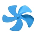thumbnail image 4 of Aspas de repuesto para ventilador de estufa de aleación de aluminio que mejoran la circulación del aire caliente, ventilador de chimenea de 5 aspas para accesorios de ventilador de estufa, color azul, 4 of 14