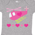 thumbnail image 4 of Inktastic Valentine Pink Heart Helicopter Boys or Girls Baby Bodysuit, 4 of 5