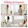 thumbnail image 4 of Women's satin wide-brimmed high-elasticity sleeping hat, curly hair, natural hair quality care hat, 4 of 6