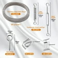 thumbnail image 2 of 66FT 1/16" Turnbuckle Wire Tensioner Kit M5 Hook and Eye Turnbuckle Kit Heavy Turnbuckle Cable Railing Kit 20M Stainless Steel Cable Wire Rope for Railings Hanging Outdoor Lights Clotheslines, 2 of 8