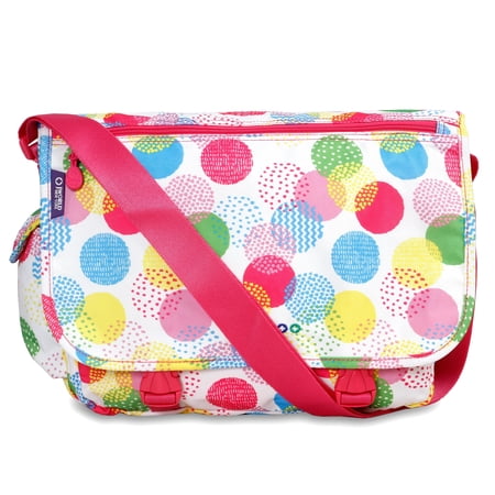 J World Womens Terry 15 Messenger Bag for School and Travel Speckle