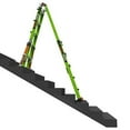 thumbnail image 5 of Little Giant 16122-001 Dark Horse Multipurpose Ladder, Fiberglass, Hi-Viz Green, 52 lb, 5 of 16