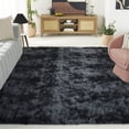 thumbnail image 2 of SAFAVIEH Rainbow Jaki Abstract Shag Area Rug, Dark Gray, 8' x 10', 2 of 10