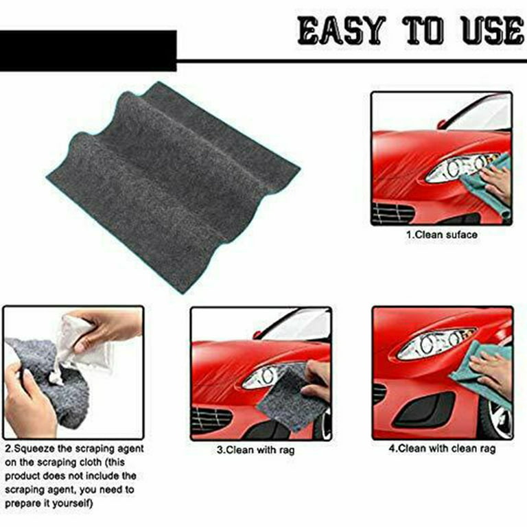 8 Pcs Nano Sparkle Cloth for Car Scratches,Upgrade Magic Car Scratch  Remover for Vehicles,Nano Cloth Scratch Remover for All Color Cars,Easily  Repair Minor Scratches Paint Residues and Water Spots