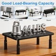 thumbnail image 4 of 2-Pack Adjustable Monitor Stand Riser, Metal Computer Monitor Riser with 3 Height Settings, Desk Stand for Laptop, Printer, Desktop Organizer, 4 of 7