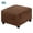 Coffee, variant on ATJIA Square Ottoman Covers Ottoman Slipcover Velvet Plush Square Footstool Protector Covers Storage Stool Ottoman Covers