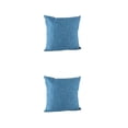 thumbnail image 1 of Cateissary Fundas de almohada decorativas de lino y algodón, funda de almohada, funda de cojín, sofá cama, accesorios de sala de estar, azul, Azul 50x50cm 2piezas, 1 of 6