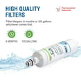 thumbnail image 3 of Swift Green Filters Pharmaceutical Replacement for LG LT700P Refrigerators Water Filters(Pack of 2), 3 of 7