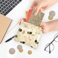 thumbnail image 5 of PU Leather Coin Purse Wallet Compact Water-Resistant Card Cases Money Organizers Cute Bees and Honeycomb Pattern, 5 of 7