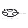 thumbnail image 2 of GOOHOCHY 3pcs Iron Stove Stand Black NonSlip Pan Support for Home Cooks in Cooking, 2 of 8