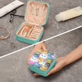 thumbnail image 7 of GZHJMY Funny Cats Compact Leather Jewelry Box - Mini Travel Jewelry Case Organizer & Holder for Girls, Women | Ideal for Necklace Bracelet Earrings Rings, 7 of 7