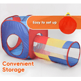 thumbnail image 4 of Play Tent and Tunnel ， 4 in 1 Play Tent Jungle Gym For Kids Play House Ball Pit 2 Tents & 2 Crawl Tunnels Indoor Outdoor Toy Tent Colorful Gift For Toddlers, 4 of 7