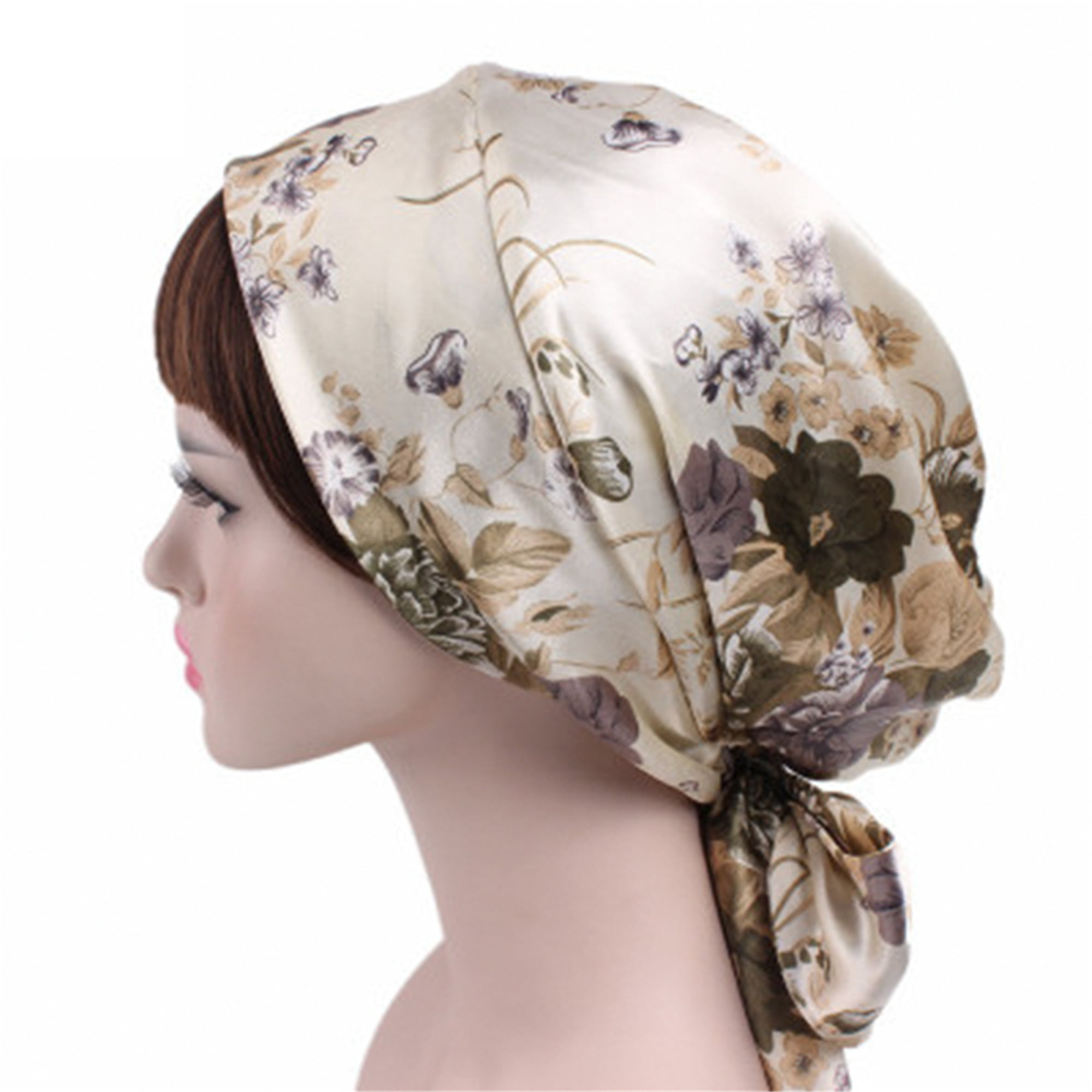 Vintage Retro Style 40s turban Dotted Headscarf Head Wear Scarf Snow leopard headwrap Chemo Hat White leopard bow turban headband
