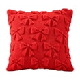 thumbnail image 3 of Christmas Pillow Covers 18x18 inch Christmas Decorations Clearance, Sofa Couch Pillow Covers Square Fall Winter Decor Pillowcase for Farmhouse, Holiday Decorative Throw Pillow Covers for Home, Red, 3 of 6