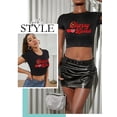 thumbnail image 2 of ZXSXSY Womens Short Sleeve Graphic Crop Tops Vintage Tees Summer Cute T Shirts, 2 of 6