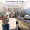 thumbnail image 6 of Fuebueo High Pressure Hose Nozzle, Jet Nozzle Power Washer for Garden Hose, Hydro Jet Car Wash Sprayer with 3 Tips, Heavy Duty Cleaning Tool, 17.6 Inch, 6 of 8