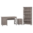 thumbnail image 1 of Bush Furniture Key West 54W Computer Desk 3 Piece Office Suite in Gray, 1 of 13