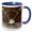 Blue/White, variant on 3drose, Usa, Oregon, Lane County, Jasper Place Road, Covered Bridge., 11oz Two-tone Green Mug