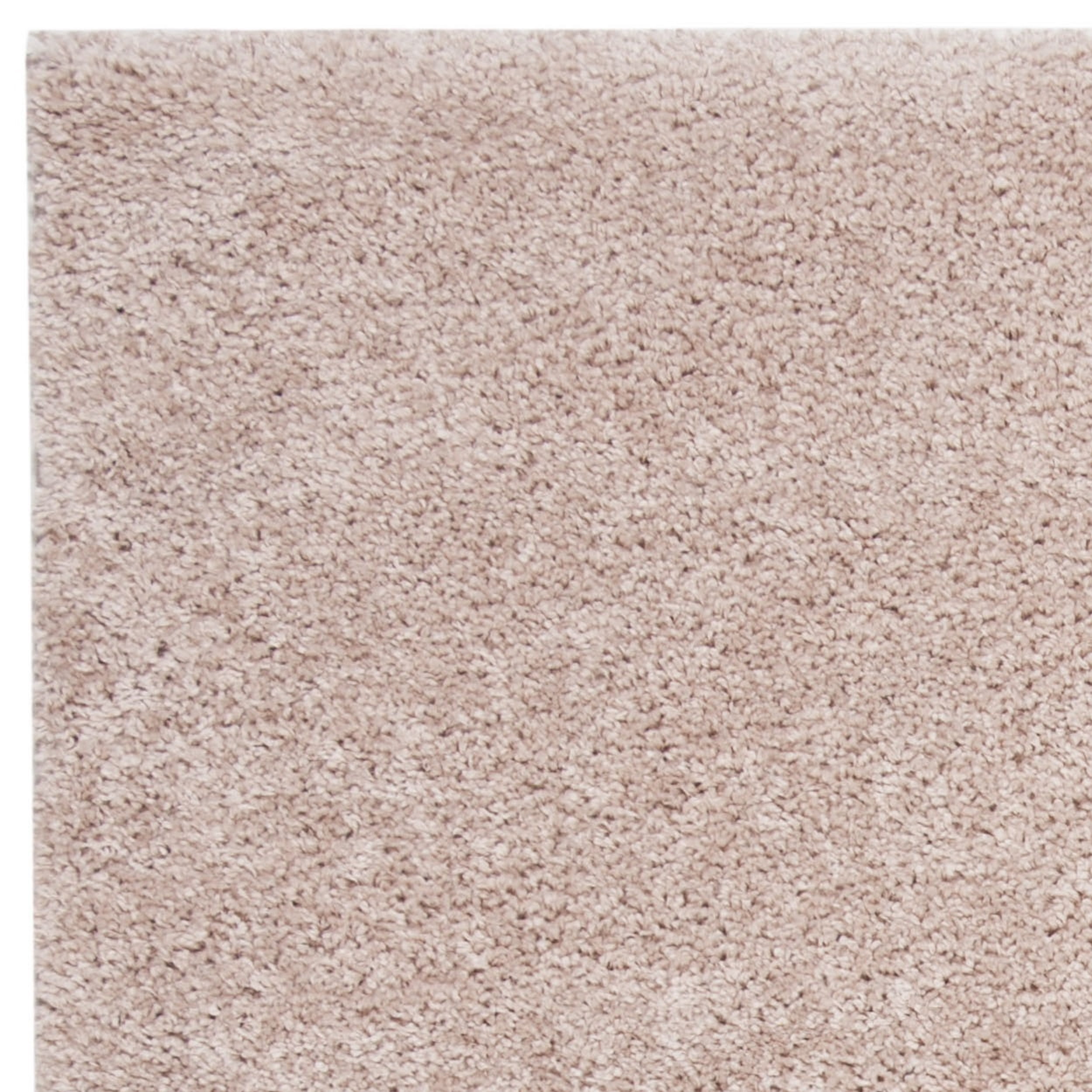 SAFAVIEH Solo Dulcibella Solid Plush Shag Area Rug, Beige, 6'7" x 6'7" Square