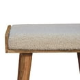 thumbnail image 6 of Functional Home Footstool - Boucle Cream Tray Style. Foam Filled. Wood & Fabric. 20.12in Depth X 14.01in Width 20.59in Height. 17.97lb Inviting Furniture Elevate Your Decor. Made Of D W H., 6 of 6