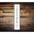 thumbnail image 1 of Together Home Novelty Sign, Metal Wall Decor - 4x18 inches, 1 of 4