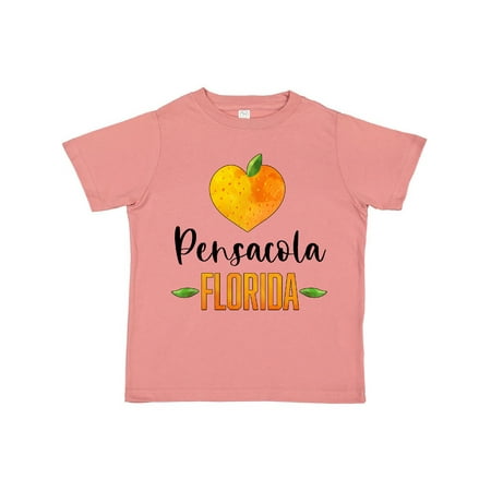

Inktastic Pensacola Florida Orange in Heart Gift Toddler Boy or Toddler Girl T-Shirt