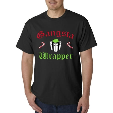 588 - Unisex T-Shirt Gangsta Wrapper Rapper Gift Candy Cane