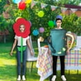 thumbnail image 1 of Disfraz divertido de pareja de flores y regaderas para Halloween, juego de rol, cosplay para escenario, 1 of 10