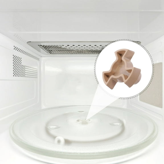 STOBOK 2Pcs Microwave Tray Shafts Plastic Coupler Beige Easy Installation for Various Oven Models