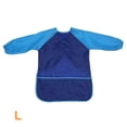 thumbnail image 1 of Delantal impermeable de manga larga para niños, arte para niños, pintura, cocinero, bata de alimentación, L, azul kenally HA5522-12B, 1 of 6