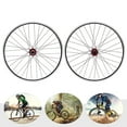 thumbnail image 4 of 27.5 Inch Mountain Bike Wheel Kit fit 7-12 Speed Cassette, Aluminum Alloy Rim Disc Brake MTB Wheelset（Red Hub Clor）, 4 of 18