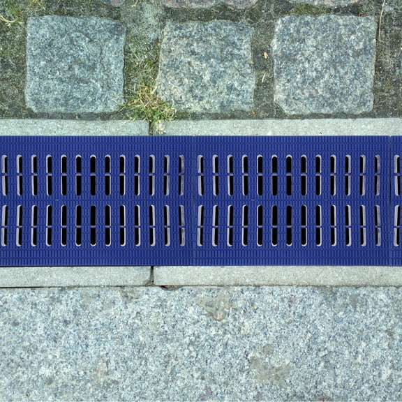 OUNONA Plastic Trench Drain Filter 20x30.5x2.4cm Heavy Duty Outdoor Sewer Drain Rectangular Flat Drainage Grates Well Cover Drain Garage Plate