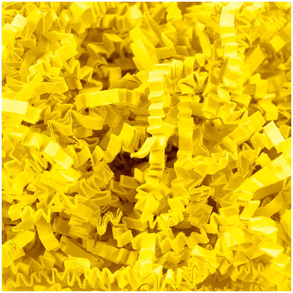 JAM Paper Crinkle Cut Shred Tissue Paper, 2 oz, 1/Pack, Yellow