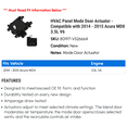thumbnail image 2 of HVAC Recirculation Door Actuator - Compatible with 2014 - 2015 Acura MDX 3.5L V6, 2 of 2