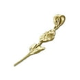 thumbnail image 4 of 14K Gold Long Stem Rose Pendant, 4 of 5