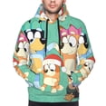 thumbnail image 5 of Lsque Bluey Pattern Casual Men's Hoodie,Hooded Sweatshirt with Kangaroo Pocket,Pullover Hoodie-X-Large, 5 of 8