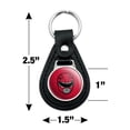 thumbnail image 2 of Power Rangers Red Ranger Helmet Black Leather Keychain, 2 of 5