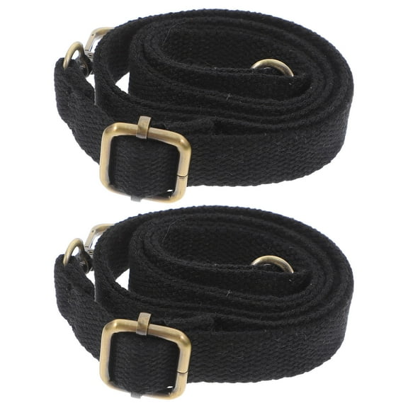 FRCOLOR Universal Black Polyester Replacement Shoulder Bag Strap for Messenger and Crossbody Bags