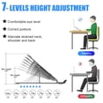thumbnail image 3 of FIASON 1 Pack Space Gray Adjustable Laptop Stand,Compatible with 9-17" Laptop,7-Levels Ventilated Aluminum Laptop Holder for Desk,Ergonomic Universal Computer Stand with aluminum, metal and Rubber, 3 of 7