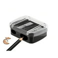 thumbnail image 2 of LNGOOR 1PC  Pencil Sharpener Manual Double Holes Pencil Sharpener With Clear Lid Portable Handheld Pencil Sharpener, 2 of 7