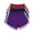 061 Purple, variant on FNFYFH 3 Yoga Shorts for Women Summer Lounge Elastic Waisted Athletic Shorts Loose Fit Hot Pants Comfy Breathable Wide Leg Shorts (Women's XX-Large)