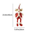 thumbnail image 3 of Fiudx Liquidación de ofertas flash Adornos navideños Muñecos de tela sentados Muñecos de tela con forma de ciervo Muñecos de nieve ancianos Exquisitas decoraciones navideñas para niños, 3 of 6