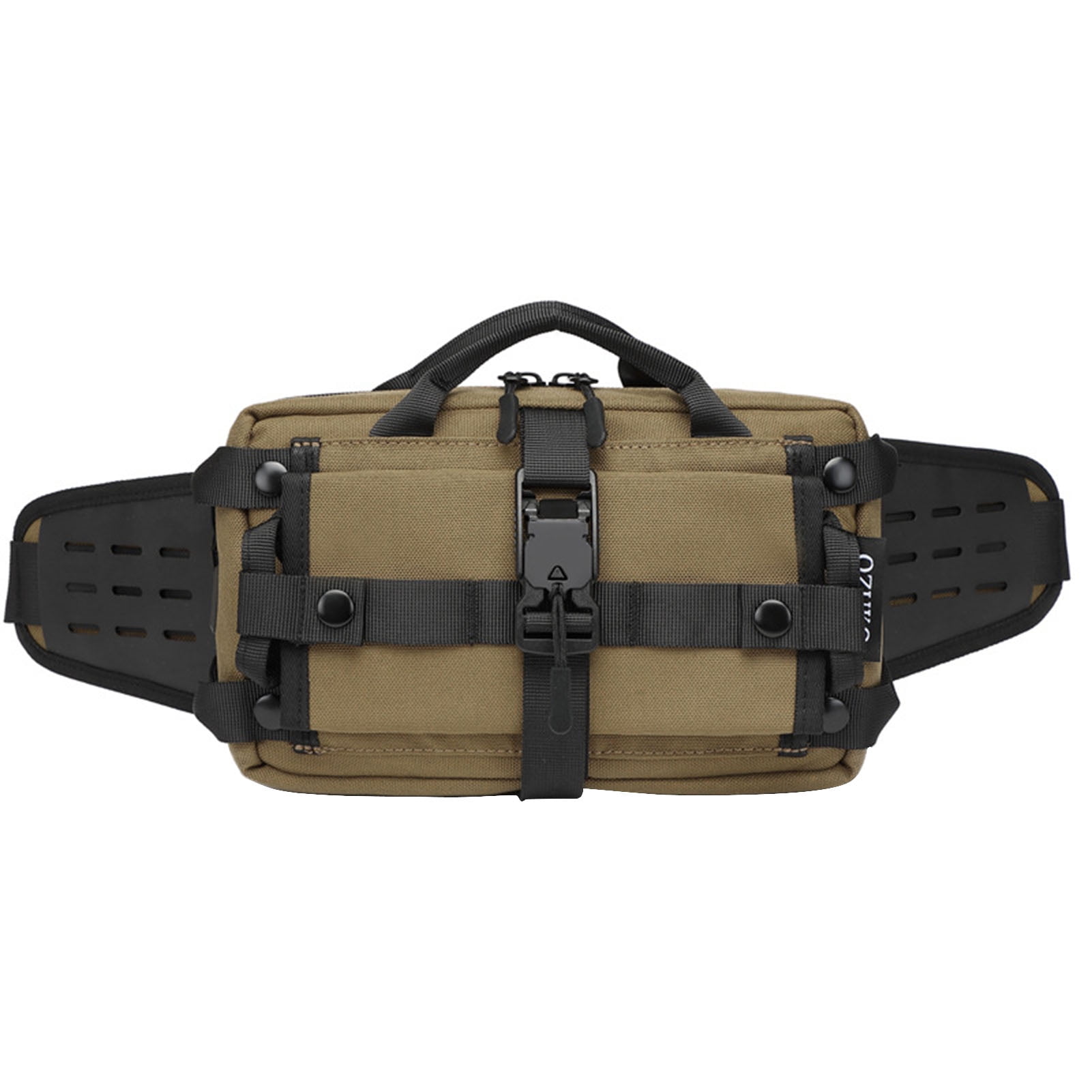 OZUKO Fashion Single shoulder Bag Cross body Bag Waist Bag for Men Ordered Storage External USB Interface Water Bottle Pocket proof Fabric Walmart