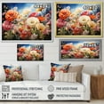 thumbnail image 4 of Designart "pasture Gerbera Garden" Floral Floater Framed Canvas Wall Art, 4 of 7