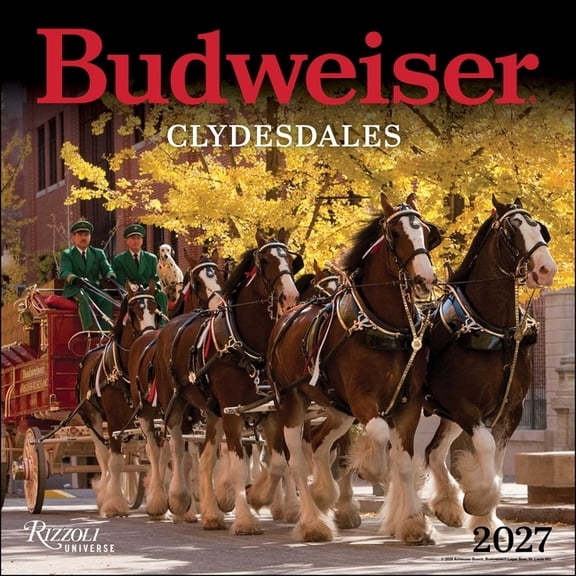 Clydesdales of Budweiser 2027 Wall Calendar, (Paperback)